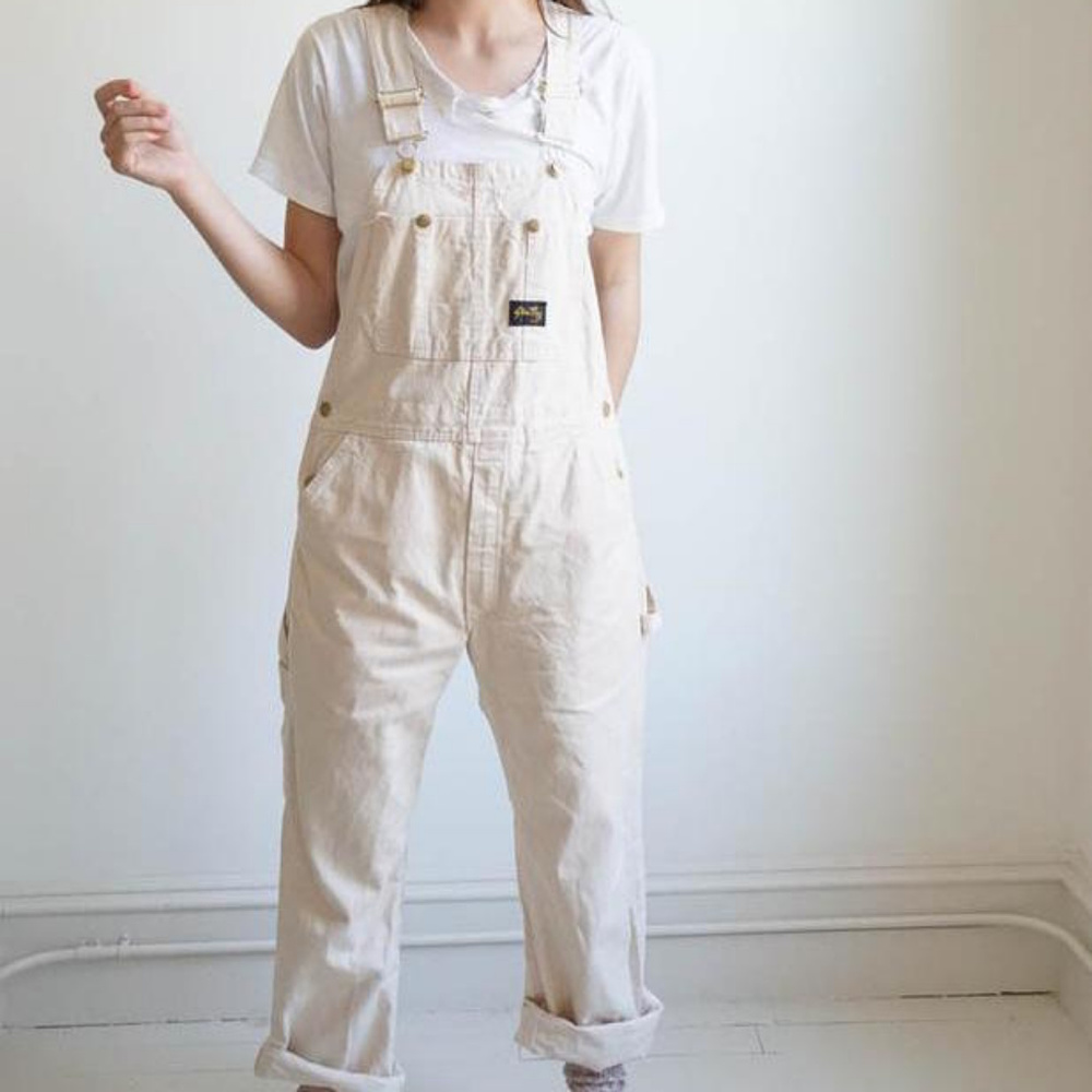 Vintage Stan Ray New Old Stock Overalls Cream Med